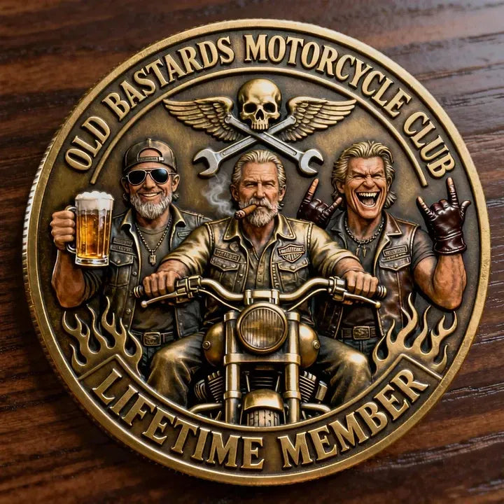 “Old Bastards Motorcycles Club – I ♥ Motorcycle,TITTIES & FREEDOM!”