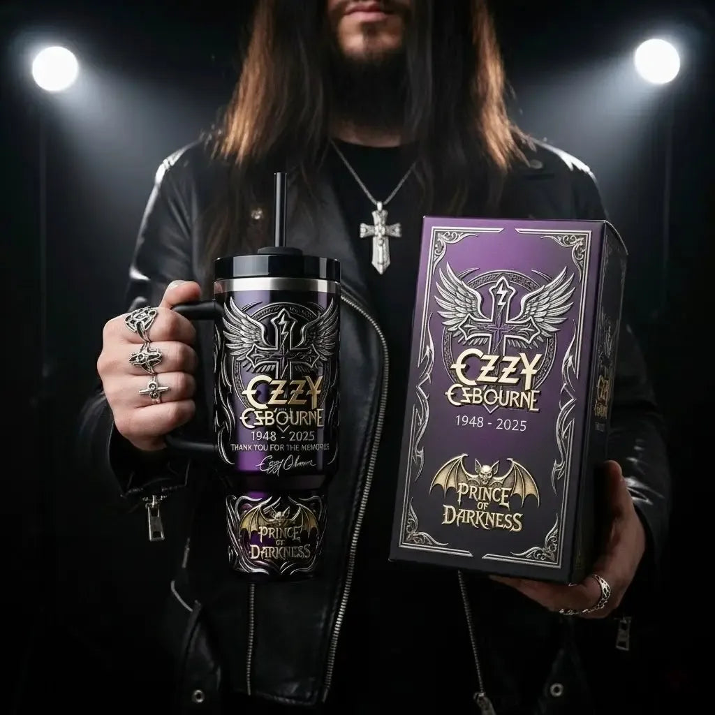 Prince of Darkness Memorial Stanley Tumbler🎸 Father’s Day Gift for the Legend Dad 🎸