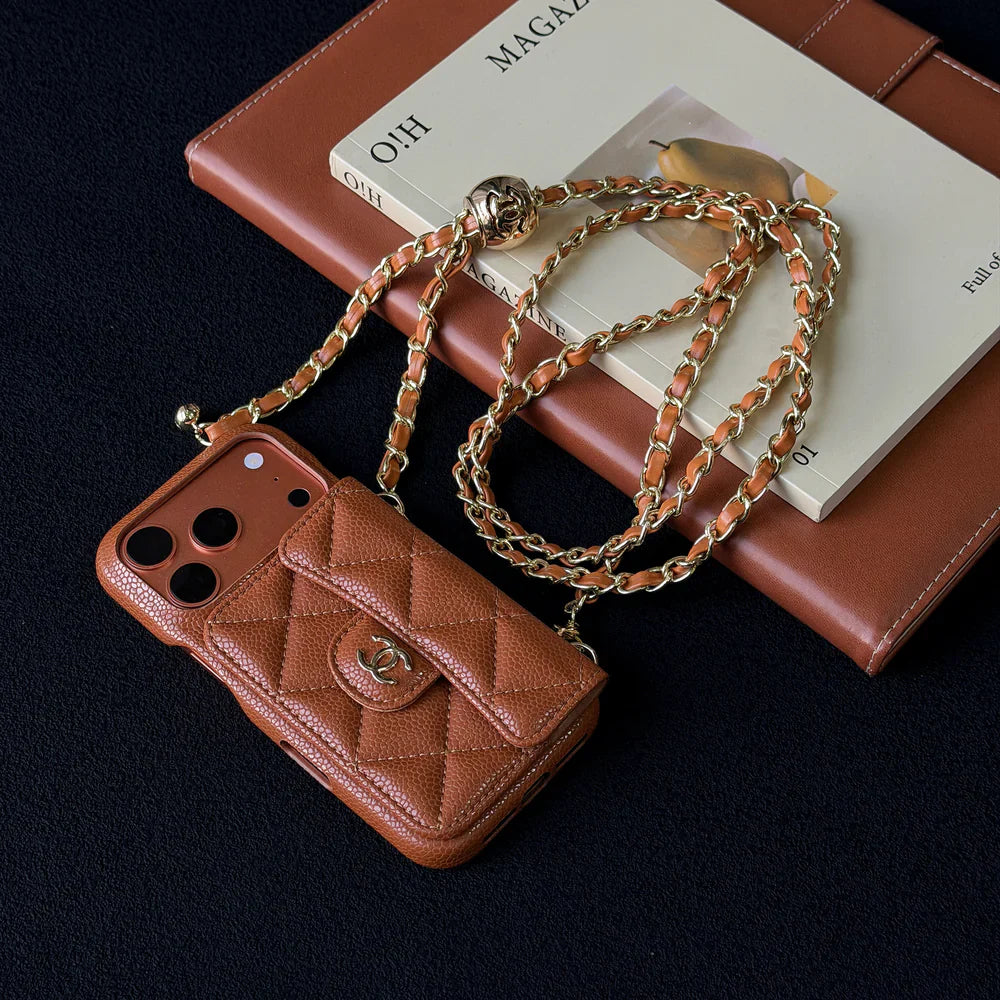 Caviar crossbody card holder phone case 2026