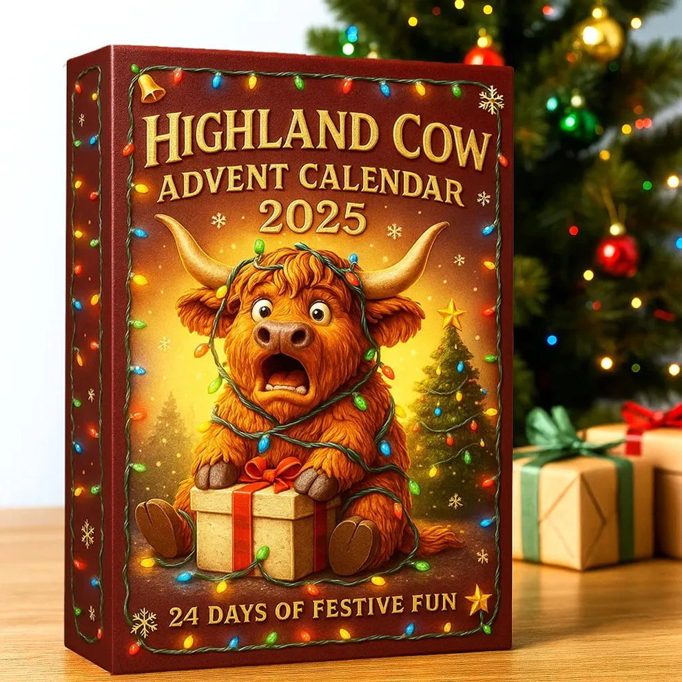 🐮Highland Cow Advent Calendar 2025🎄 - 3D handmade Highland Cow Doll (24 pcs)