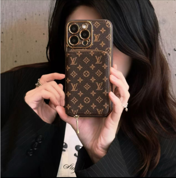 New 2026 luxury leather card holder iPhone case