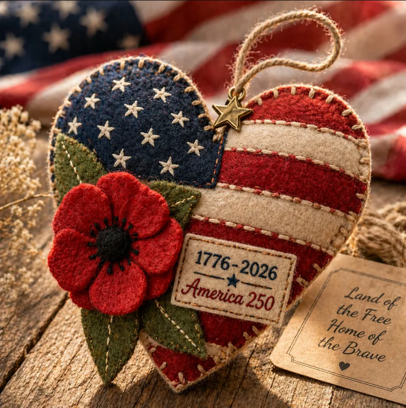 šDIY Patriotic Poppy Cross Ornament Kit