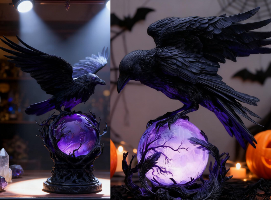 Nocturne™ – Raven Orb Lamp
