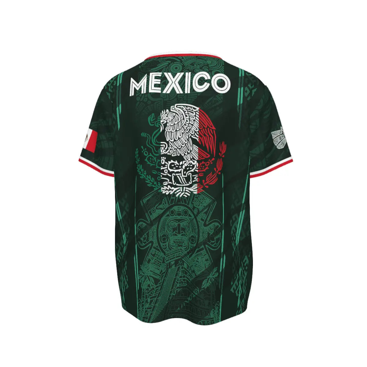 2026 Mexico Chichén Itzá Pyramid All-Over Print Retro Soccer Jersey