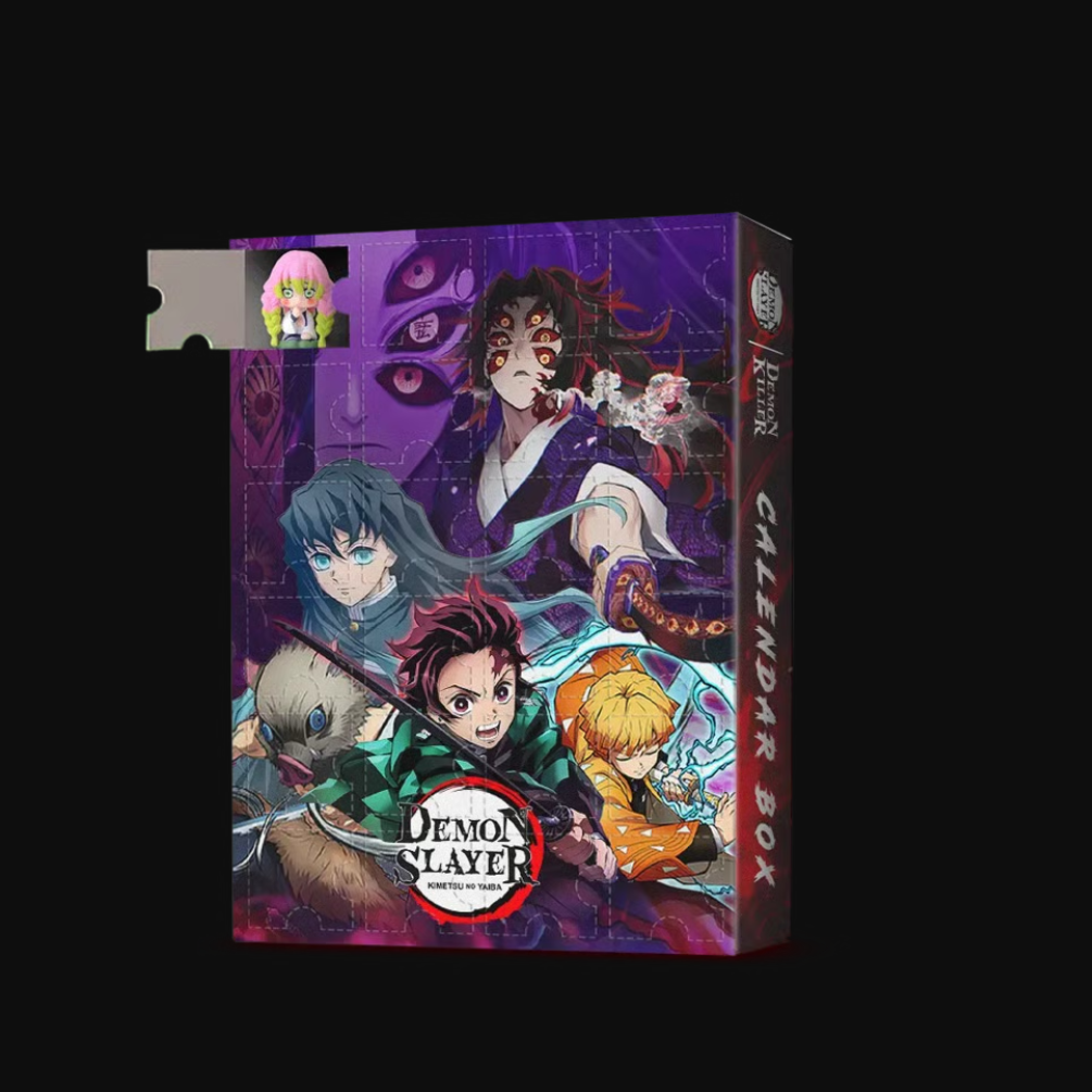 šHot 49% OFFš¹3D Demon Slayer Advent Calendar With 24 Demon Slayer Goodies