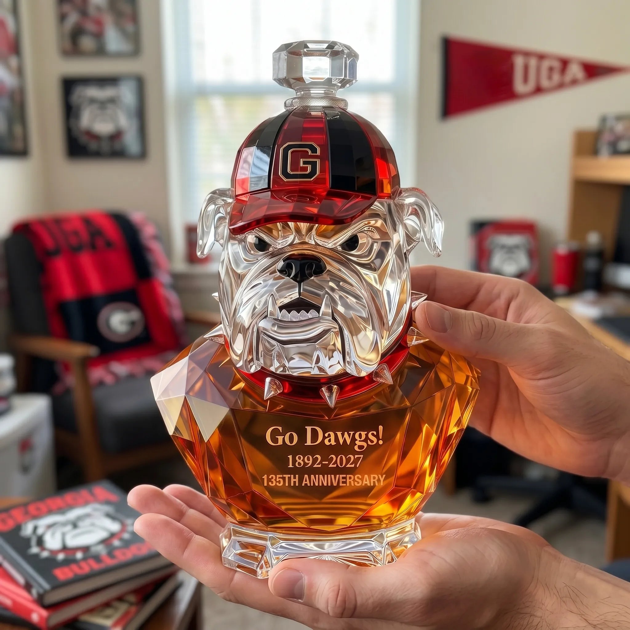 Go Dawgs! 1892-2027 135th Anniversary Whiskey Bottle