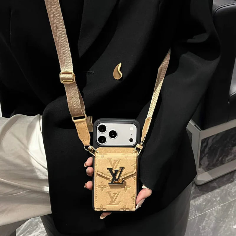 2026💎New Leather Crossbody Phone Case– Empreinte Accordion & Metal Logo