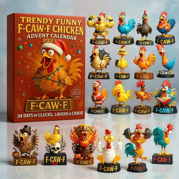 🎅🐔 Funny F-Caw-F Chicken Advent Calendar 2025