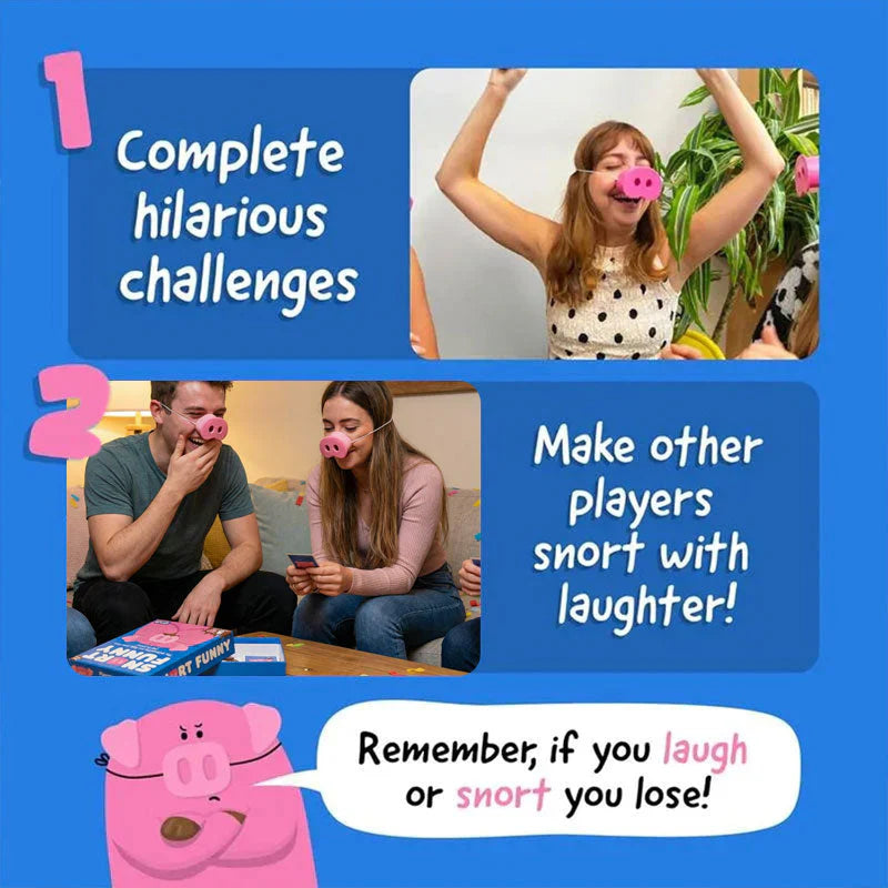 🐷The Oinkcredible You Laugh You Lose Party Game