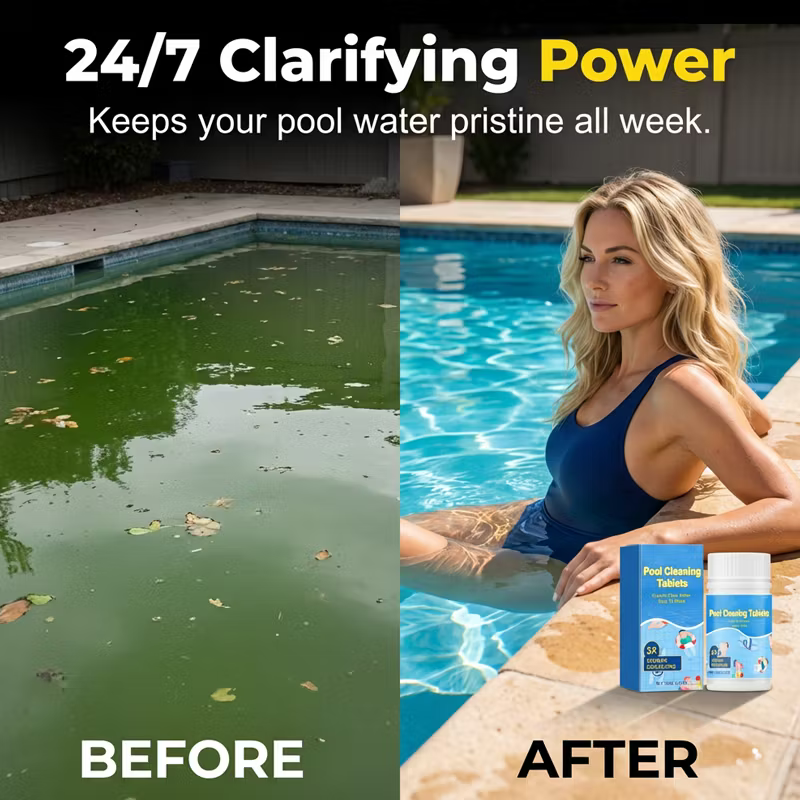 💦Crystal Clear Pool Cleaner🔥 Long-Lasting Cleaning Tablets
