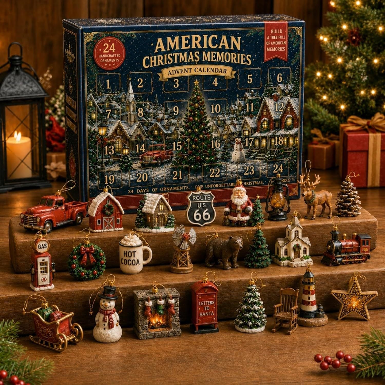 American Christmas Memories™ – 24-Day Christmas Ornament Advent Calendar  Create 24 Days of Christmas Magic & American Holiday Memories