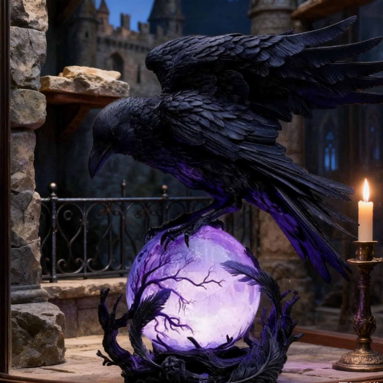 Nocturne™ – Raven Orb Lamp