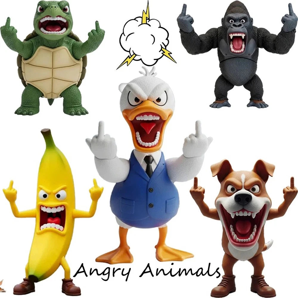 Angry Animals Gang Angry Animal Figurine Ornament Office Desktop Decoration